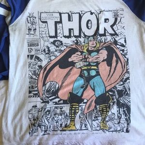 Official Marvel Thor Medium Sleeve Tee